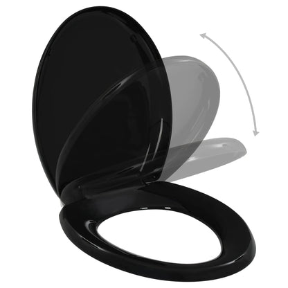 Soft-close Toilet Seat with Quick-release Design Black