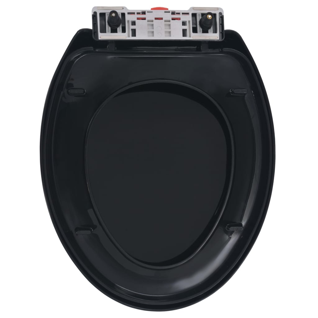 Soft-close Toilet Seat with Quick-release Design Black