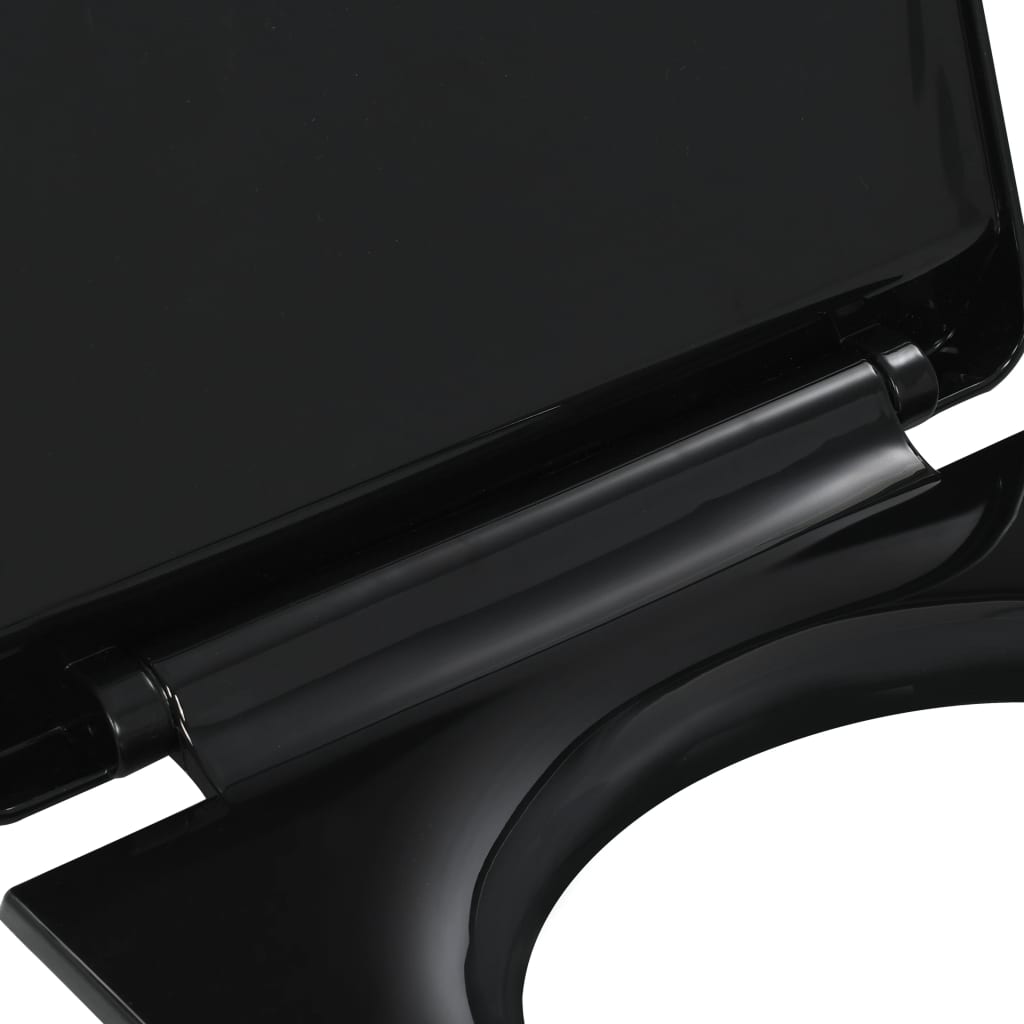 Soft-close Toilet Seat with Quick-release Design Black