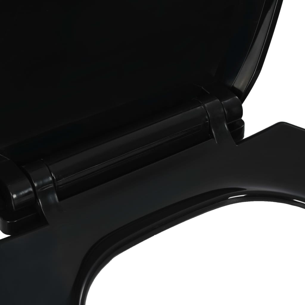 Soft-close Toilet Seat with Quick-release Design Black