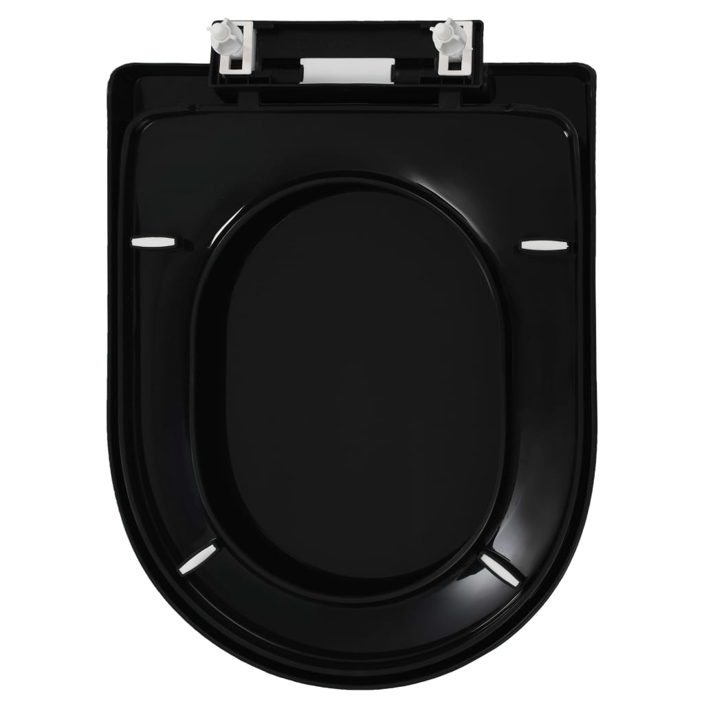 Soft-close Toilet Seat with Quick-release Design Black