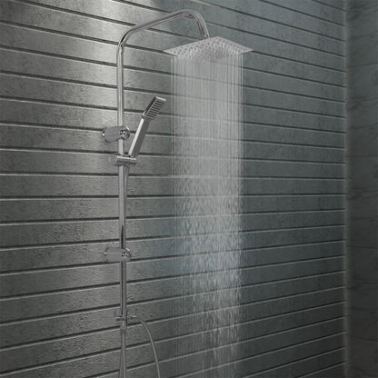 Dual Head Shower Set with Hand Shower Stainless Steel - Bend