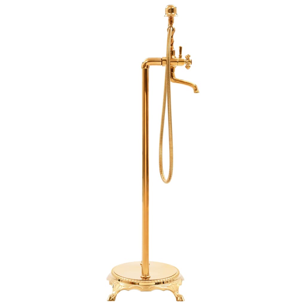 Freestanding Bathtub Faucet Stainless Steel 99.5 cm Gold