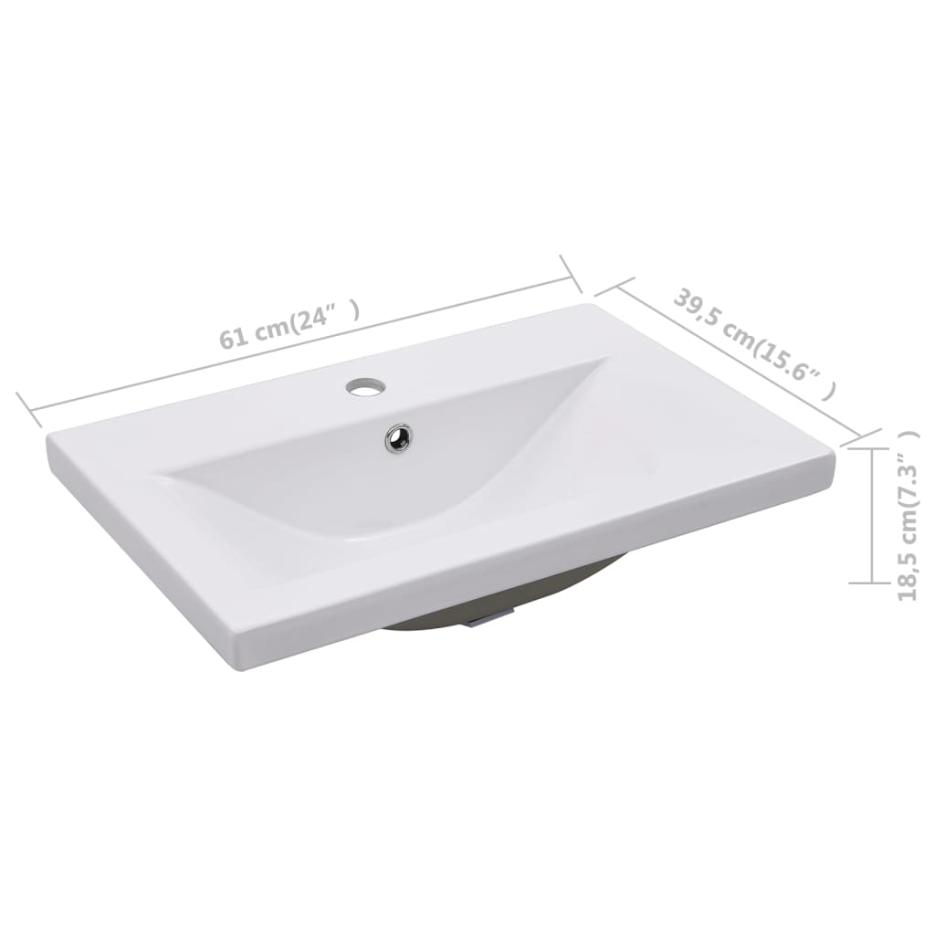 Built-in Ceramic Basin - Various Sizes