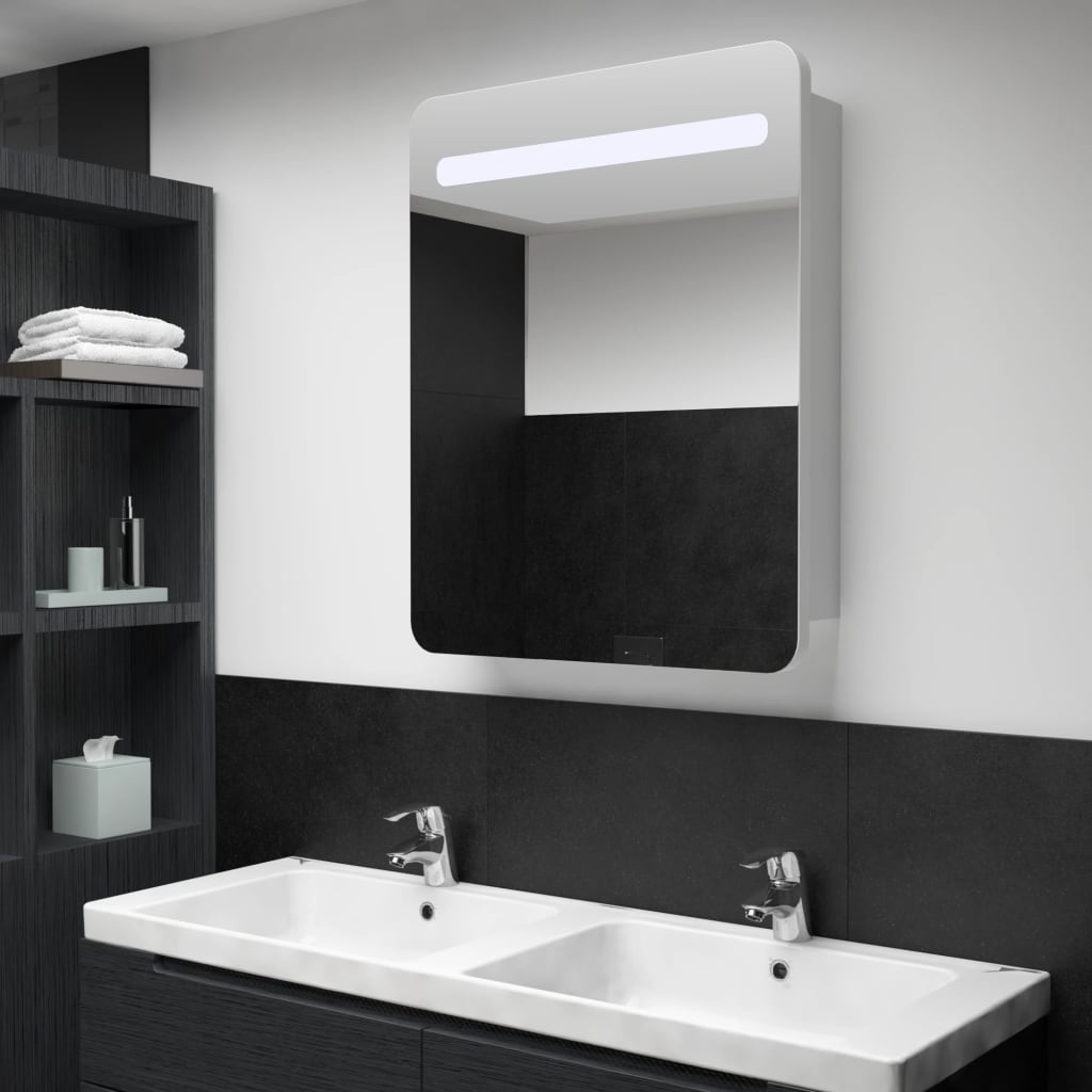 LED Bathroom Mirror Cabinet 60x11x80 cm - Bend