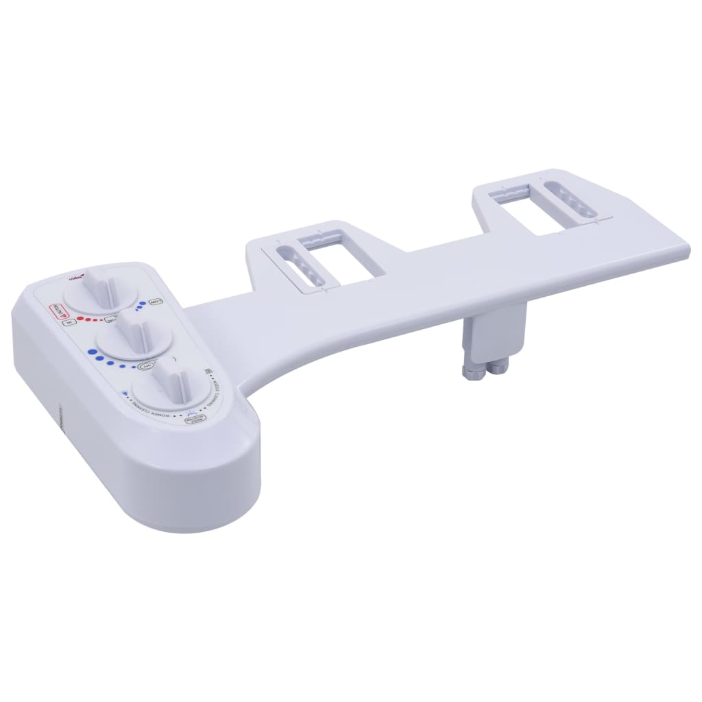 Bidet Toilet Seat Attachment Hot Cold Water Dual Nozzles - Bend