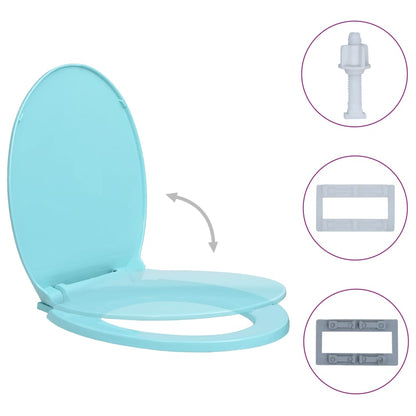 Soft-Close Oval Toilet Seat with Quick Release Option - Bend