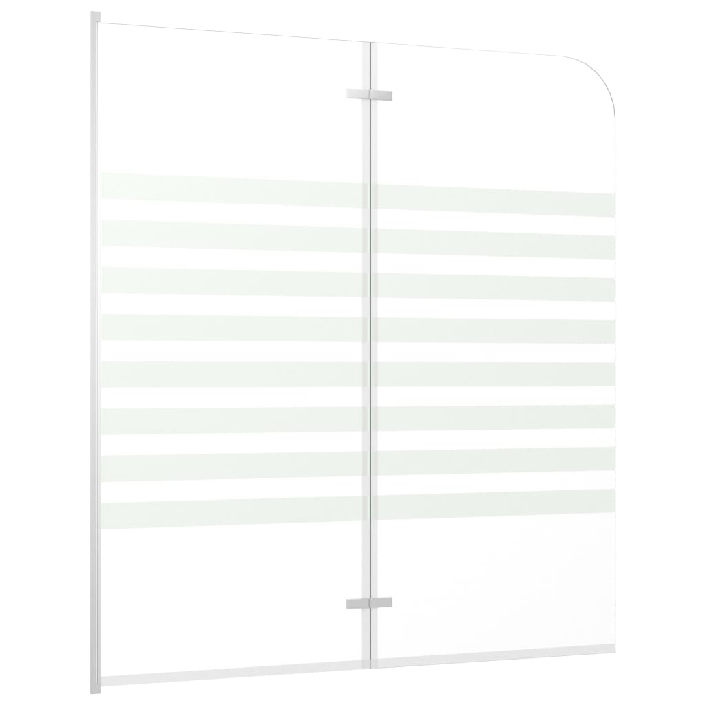 Bath Enclosure 120x140 cm Tempered Glass Stripe - Bend