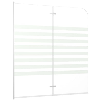 Bath Enclosure 120x140 cm Tempered Glass Stripe - Bend