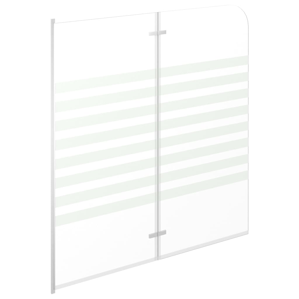 Bath Enclosure 120x140 cm Tempered Glass Stripe - Bend