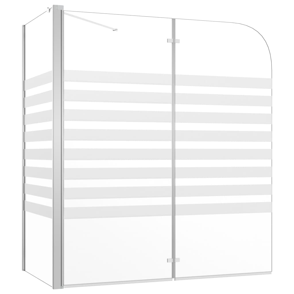 Bath Enclosure 120x68x130 cm Tempered Glass Stripe - Bend