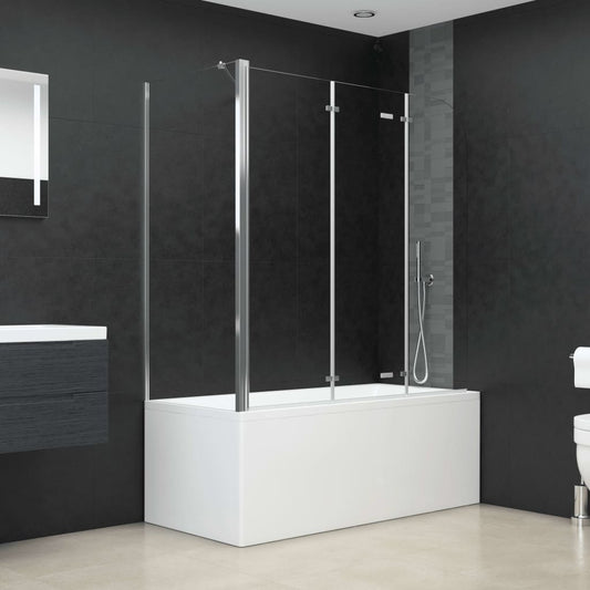 Bath Enclosure 120x69x130 cm Tempered Glass Transparent