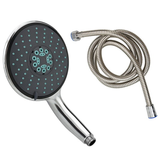 Multifunctional Handheld Shower Head with 1.5 m Hose Chrome - Bend