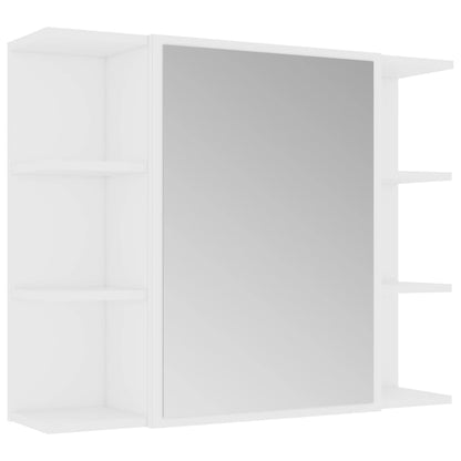 Bathroom Mirror Cabinet White 80x20.5x64 cm Engineered Wood - Bend