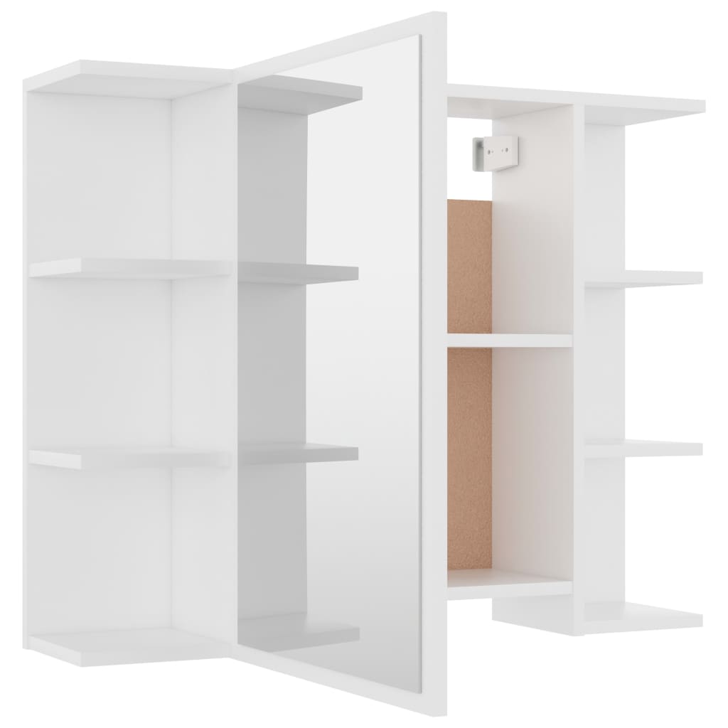 Bathroom Mirror Cabinet White 80x20.5x64 cm Engineered Wood - Bend