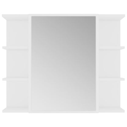 Bathroom Mirror Cabinet White 80x20.5x64 cm Engineered Wood - Bend