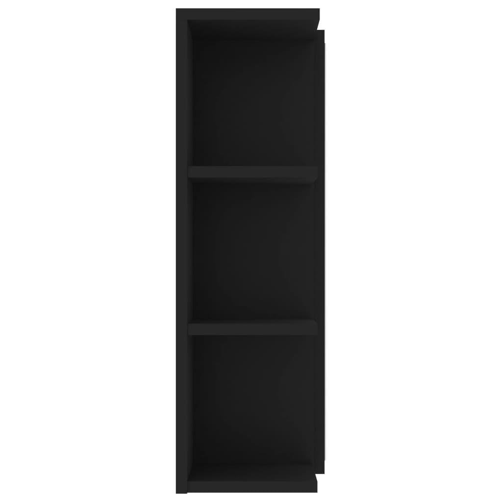 Bathroom Mirror Cabinet Black 80x20.5x64 cm Engineered Wood - Bend