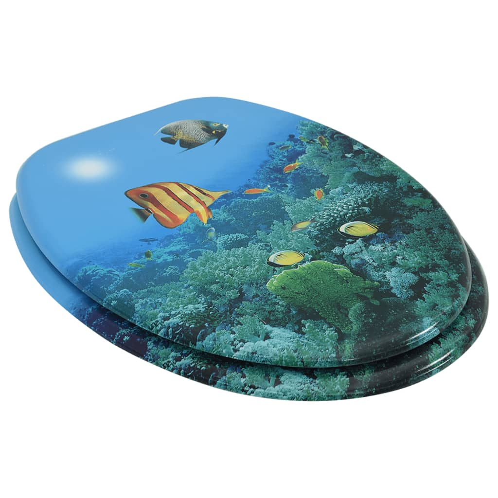 MDF Toilet Seat - Deep Sea Design