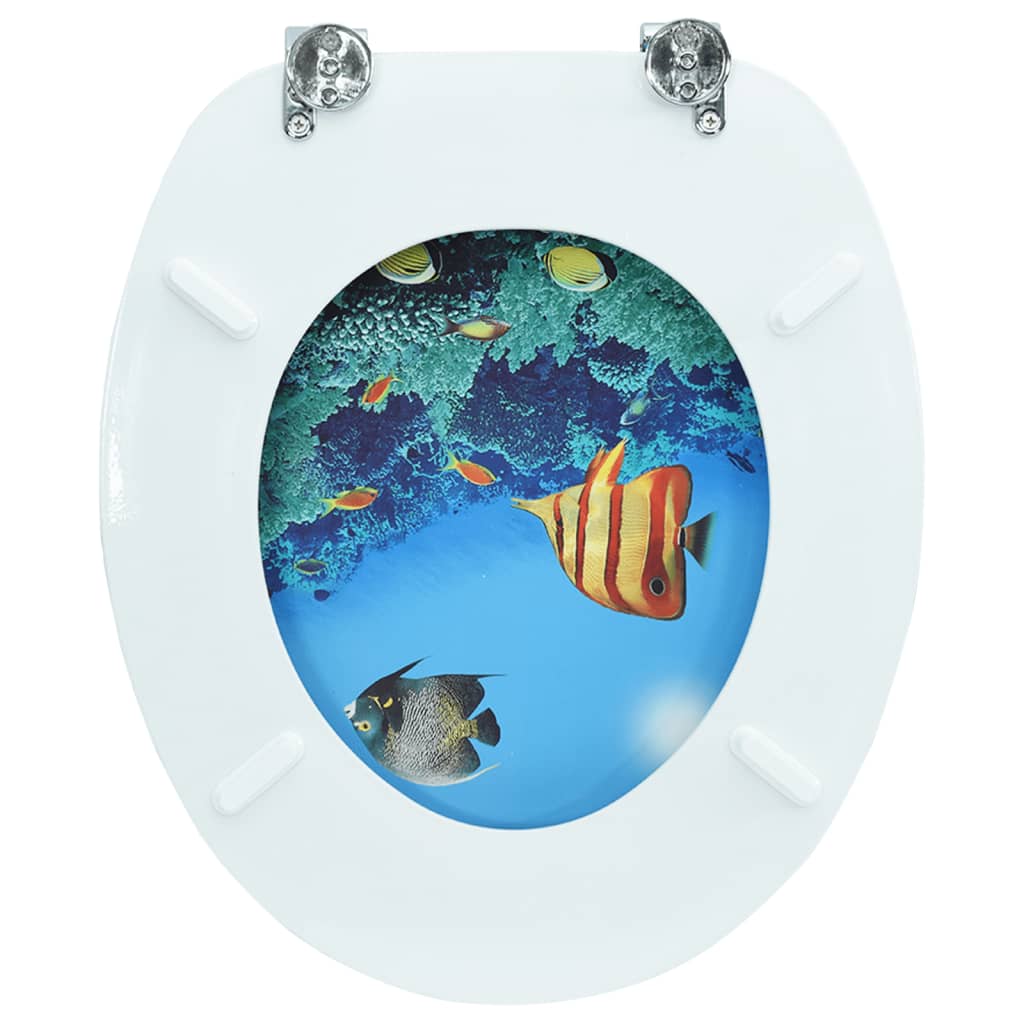 MDF Toilet Seat - Deep Sea Design