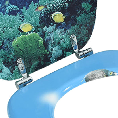 MDF Toilet Seat - Deep Sea Design