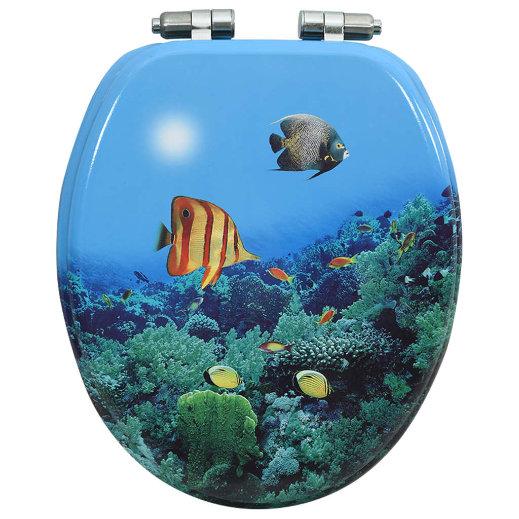 MDF Toilet Seat - Deep Sea Design