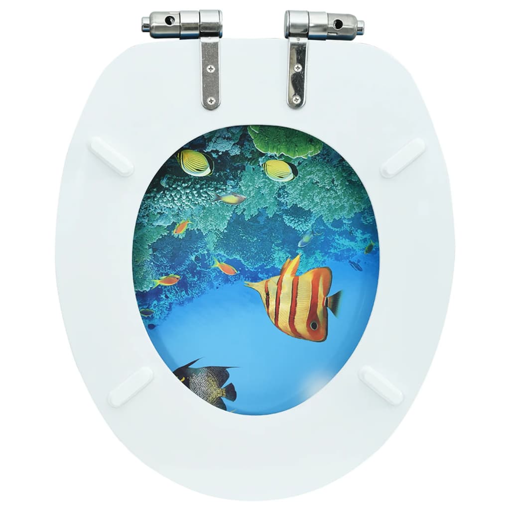 MDF Toilet Seat - Deep Sea Design