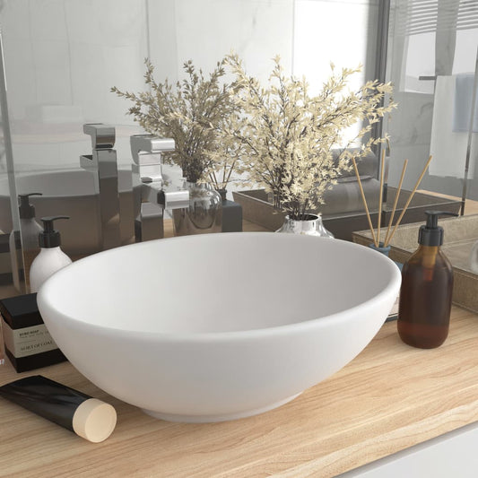 Luxury Ceramic Basin Oval-shaped - Various Matt Colours