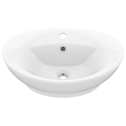 Luxury Ceramic Basin Overflow, Oval - Various Matt Colours