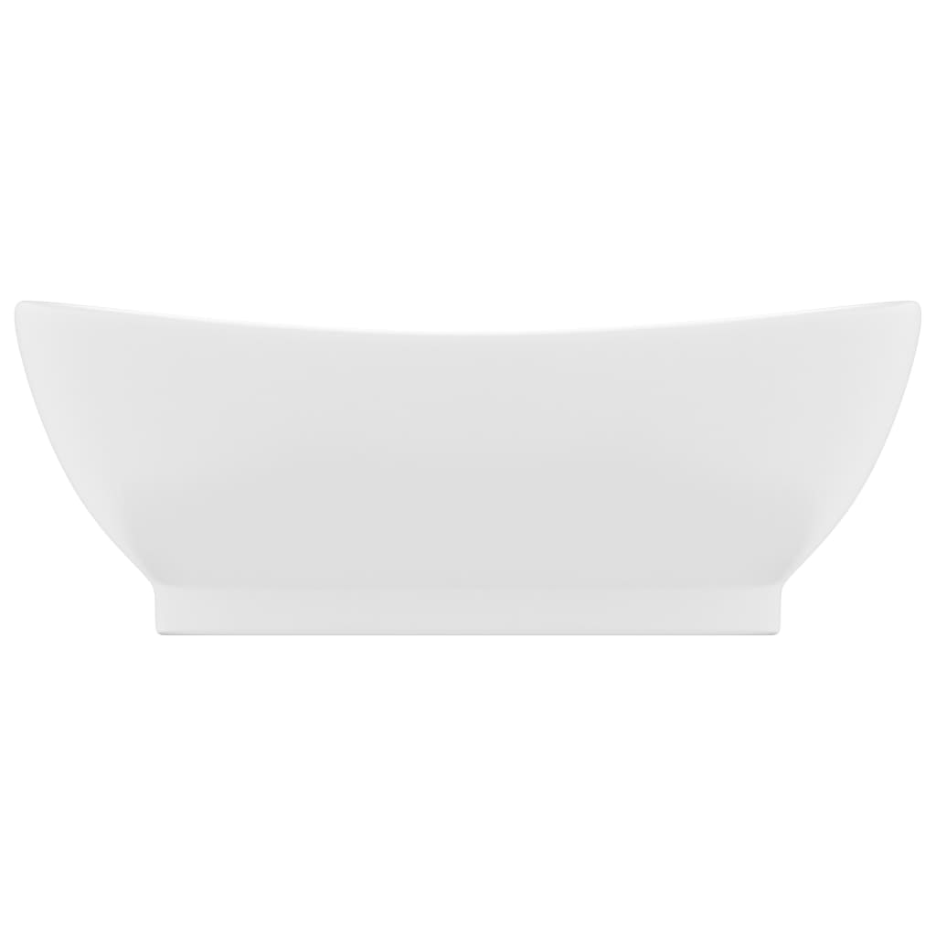 Luxury Ceramic Basin Overflow, Oval - Various Matt Colours