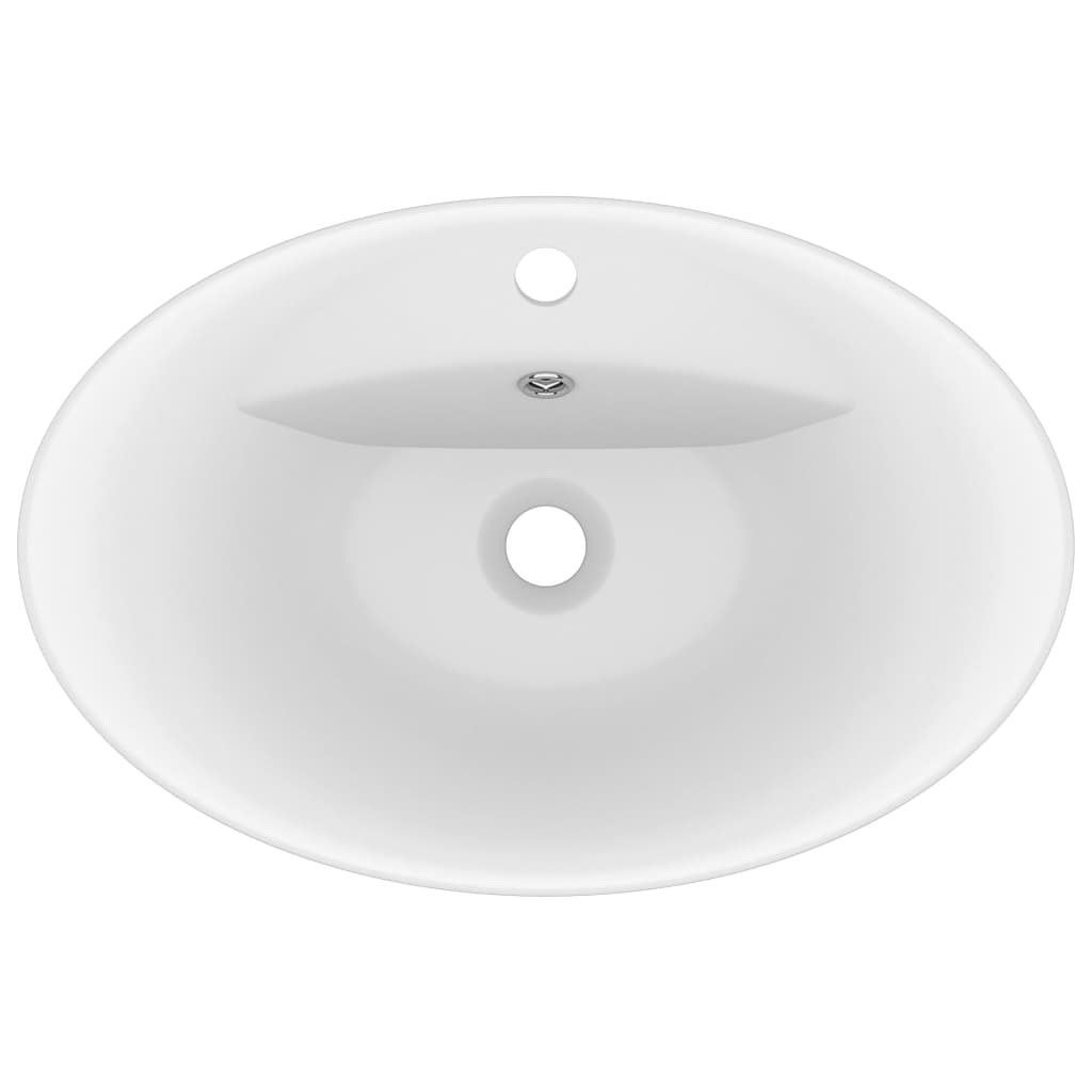 Luxury Ceramic Basin Overflow, Oval - Various Matt Colours