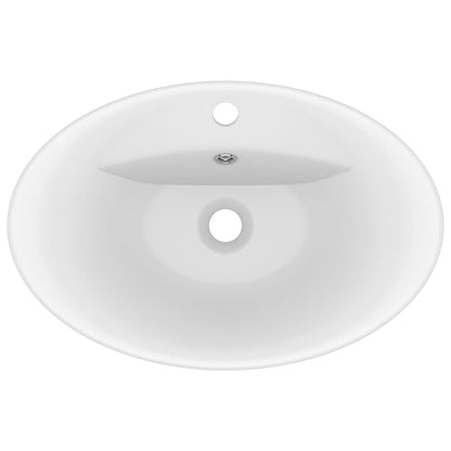 Luxury Ceramic Basin Overflow, Oval - Various Matt Colours