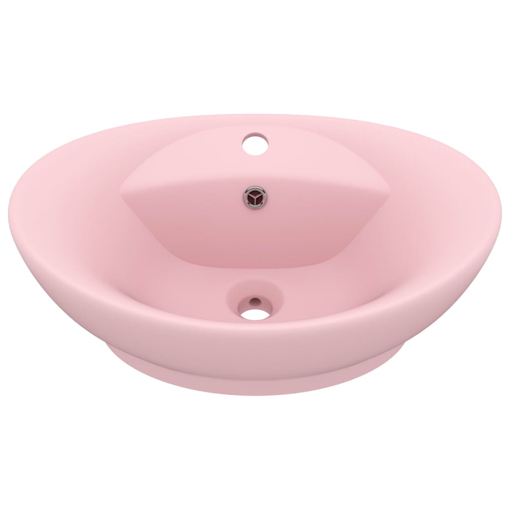 Luxury Ceramic Basin Overflow, Oval - Various Matt Colours