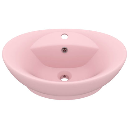 Luxury Ceramic Basin Overflow, Oval - Various Matt Colours