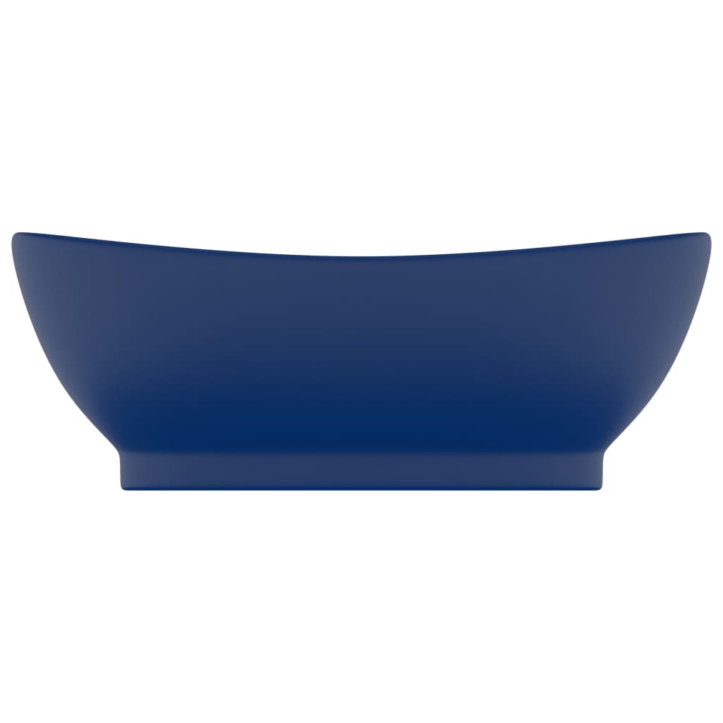 Luxury Ceramic Basin Overflow, Oval - Various Matt Colours