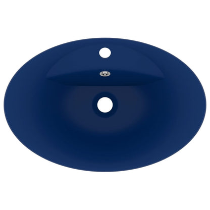 Luxury Ceramic Basin Overflow, Oval - Various Matt Colours