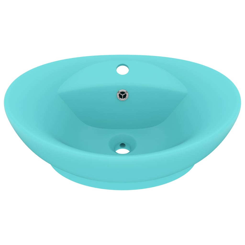 Luxury Ceramic Basin Overflow, Oval - Various Matt Colours