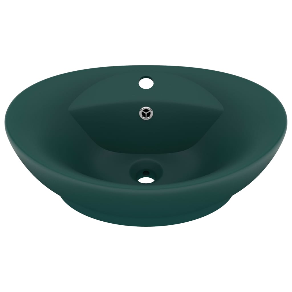 Luxury Ceramic Basin Overflow, Oval - Various Matt Colours