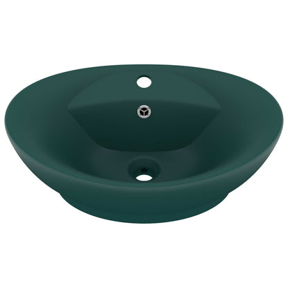 Luxury Ceramic Basin Overflow, Oval - Various Matt Colours