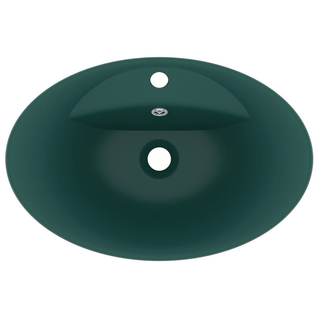 Luxury Ceramic Basin Overflow, Oval - Various Matt Colours