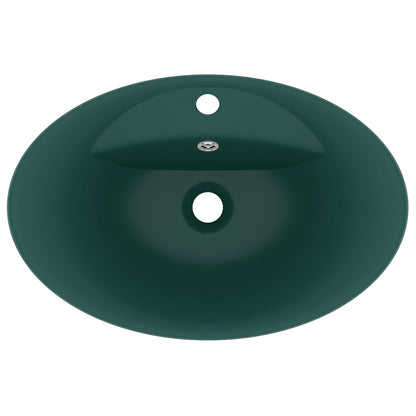 Luxury Ceramic Basin Overflow, Oval - Various Matt Colours