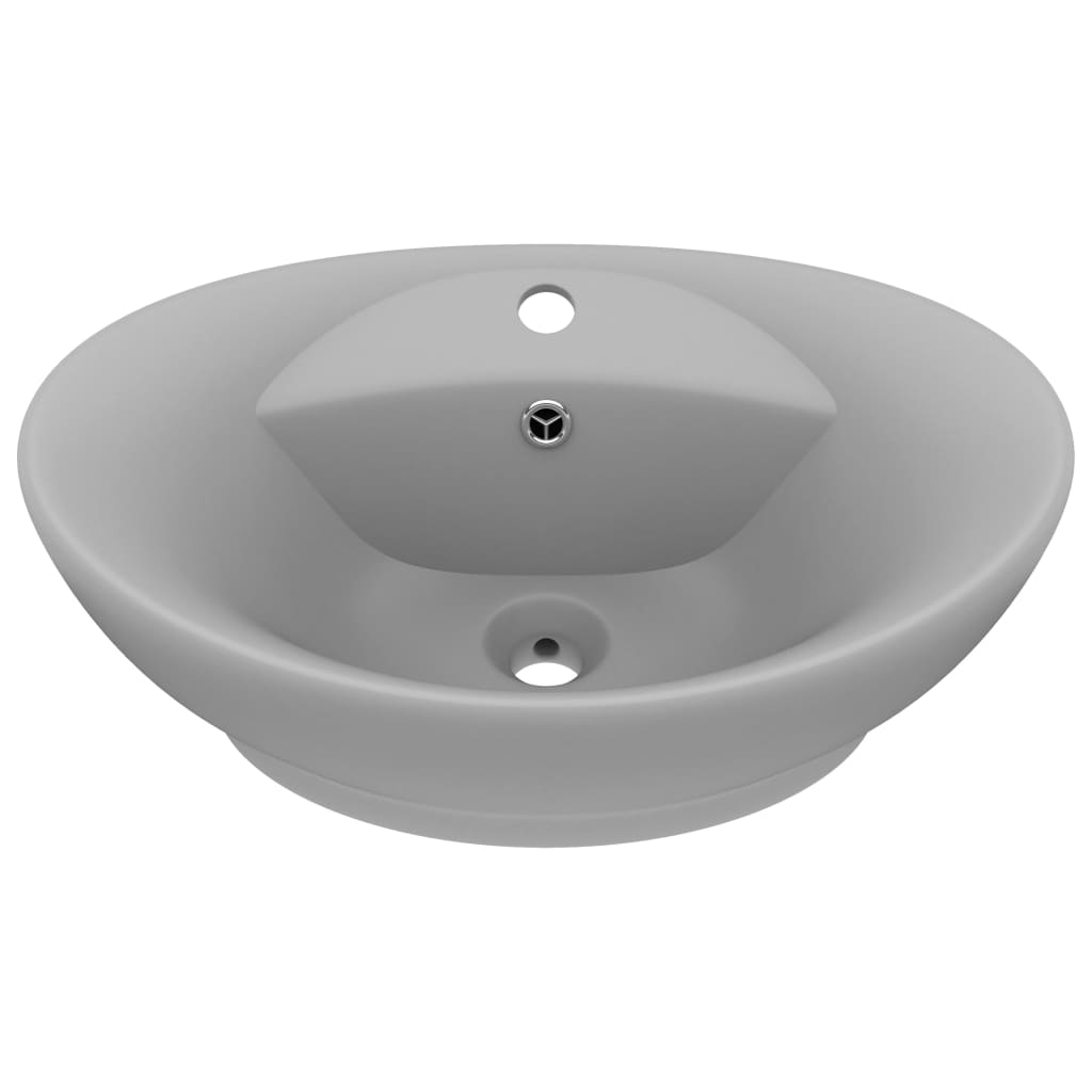 Luxury Ceramic Basin Overflow, Oval - Various Matt Colours