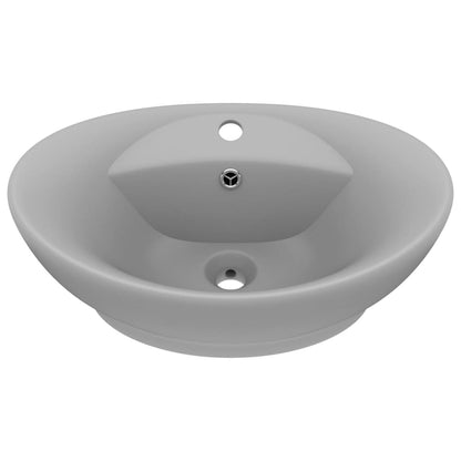 Luxury Ceramic Basin Overflow, Oval - Various Matt Colours