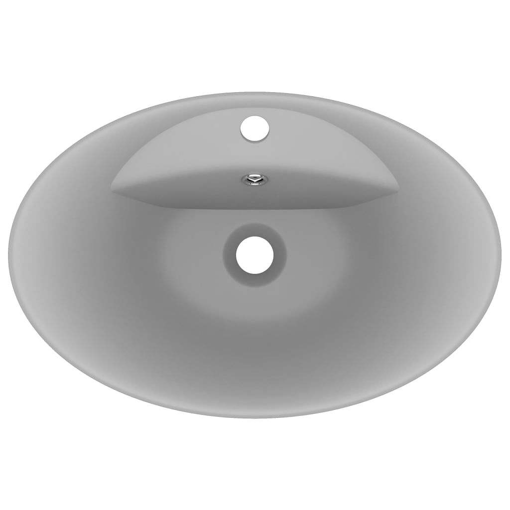 Luxury Ceramic Basin Overflow, Oval - Various Matt Colours