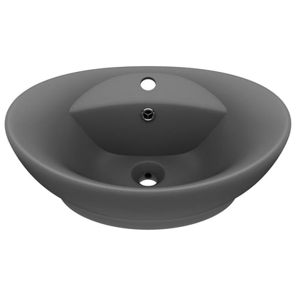 Luxury Ceramic Basin Overflow, Oval - Various Matt Colours