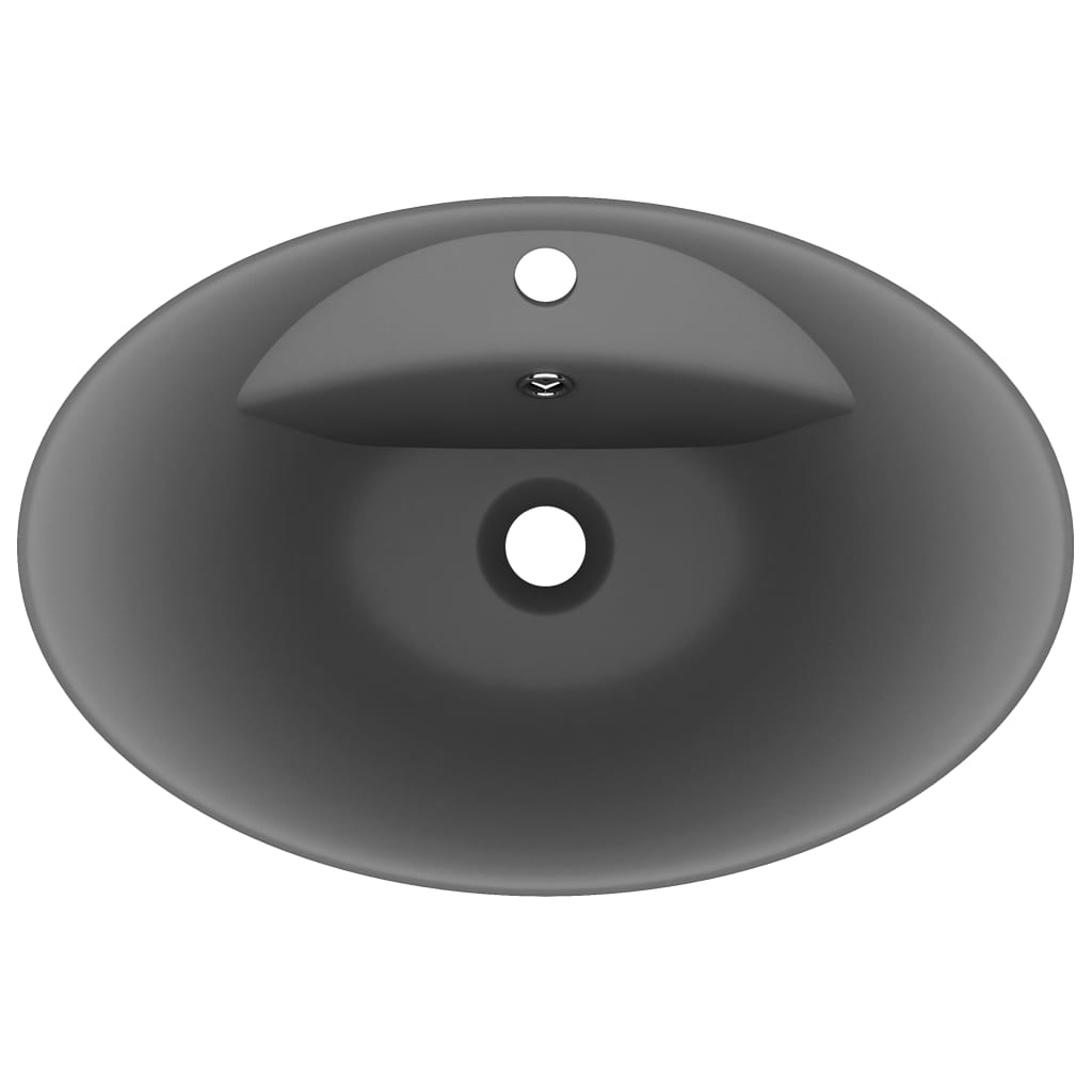 Luxury Ceramic Basin Overflow, Oval - Various Matt Colours