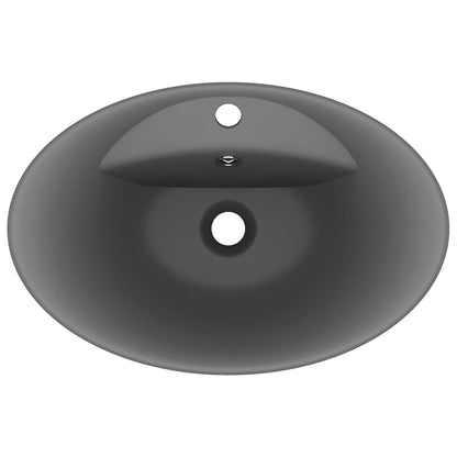 Luxury Ceramic Basin Overflow, Oval - Various Matt Colours