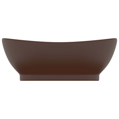 Luxury Ceramic Basin Overflow, Oval - Various Matt Colours