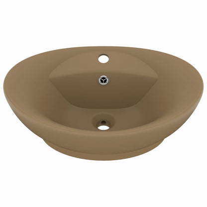 Luxury Ceramic Basin Overflow, Oval - Various Matt Colours