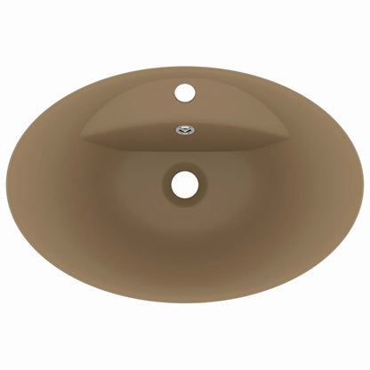 Luxury Ceramic Basin Overflow, Oval - Various Matt Colours