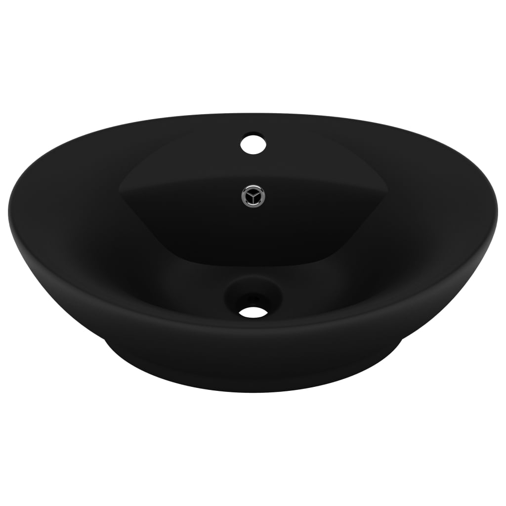 Luxury Ceramic Basin Overflow, Oval - Various Matt Colours